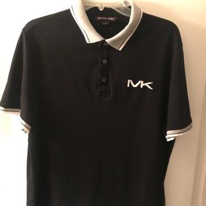 Black polo shirt